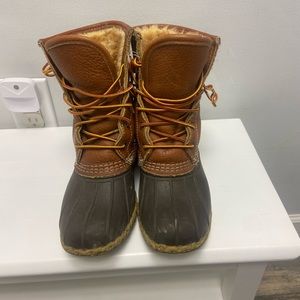 L.L.Bean boots, 8” shearling-lined insulated